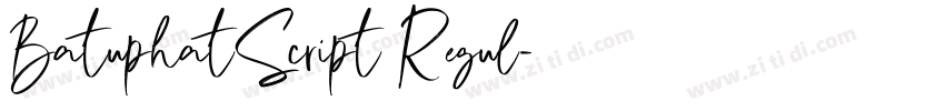 BatuphatScript Regul字体转换 BatuphatScript Regul字体转换